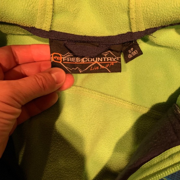 GUC boys FREE COUNTRY fleece lined jacket size S - Picture 2 of 5